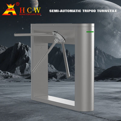 QR Code RFID Reader Train Station Turnstile 30 Persons / Minute Three Arm Turnstile