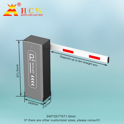 HCW High Speed Automatic Parking Barrier For Highway Toll Station Traffic Management
