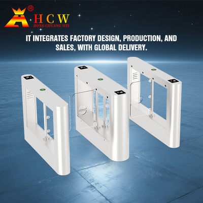 304 Stainless Steel Swing Gates for Pedestrian Access in Office Buildings, with IP42 Protection Rating