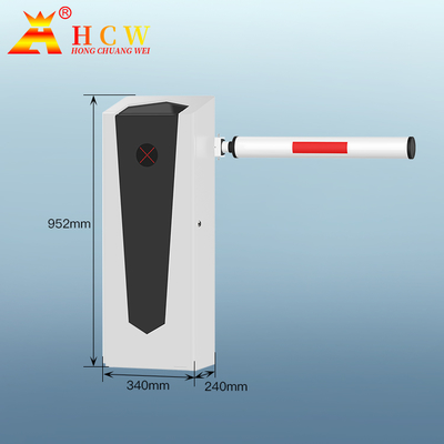 HCW Barrier Gate Anti Smashing Waterproof Automatic Ss304 Access Rs485 Vehicle Hign Speed