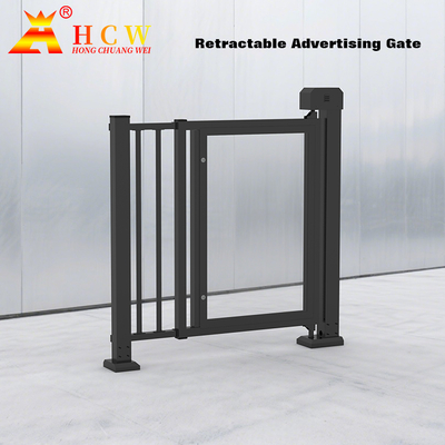 Smart Advertising Barriers Gate 60W Access Control Barrier Gate 1610mm height