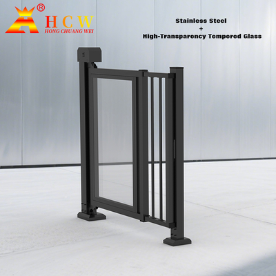 Smart Advertising Barriers Gate 60W Access Control Barrier Gate 1610mm height