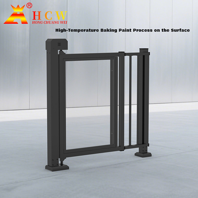 Smart Advertising Barriers Gate 60W Access Control Barrier Gate 1610mm height