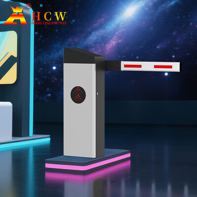 HCW Automatic Parking Barrier Gate with 2m Straight Rod and 200W DC Servo Motor for Vehicle Access Control