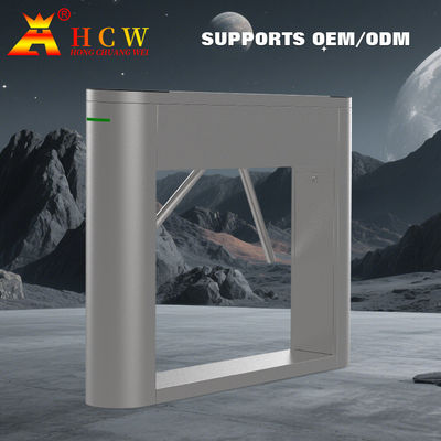 QR Code RFID Reader Train Station Turnstile 30 Persons / Minute Three Arm Turnstile