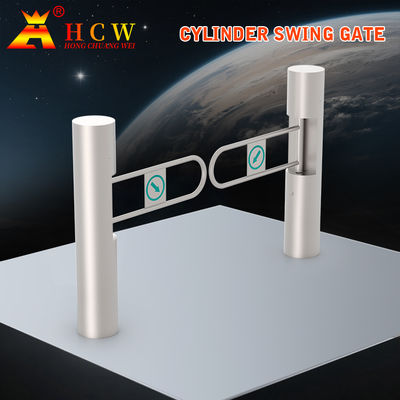 HCW AC220V সুইং ব্যারিয়ার গেট ব্রিজ টাইপ সিঙ্গেল / টু ওয়ে পেডেস্ট্রিয়ান সুইং টার্নস্টাইল গেট