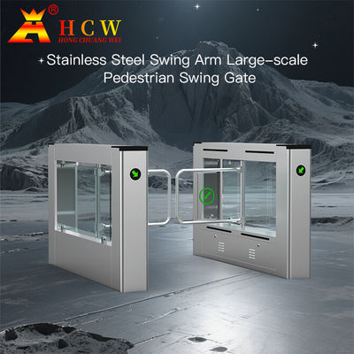 HCW OEM স্পীড গেট টার্নস্টাইল ইনস্টলেশন স্টেইনলেস স্টীল জলরোধী অফিস বিল্ডিং এর জন্য