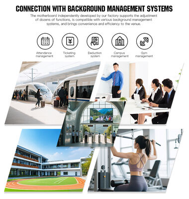 HCW Automatic Swing Barrier Turnstile with 1.0mm Thickness 304 Stainless Steel and 1400*130*965mm Compact Design for Secure Access Control