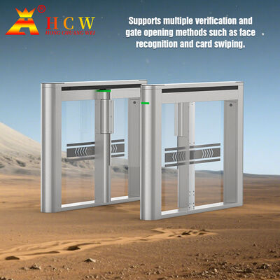 HCW Speed Gate Turnstile with 1-Second Operation 600-1000mm Channel Width and 5 Million Cycle Lifespan